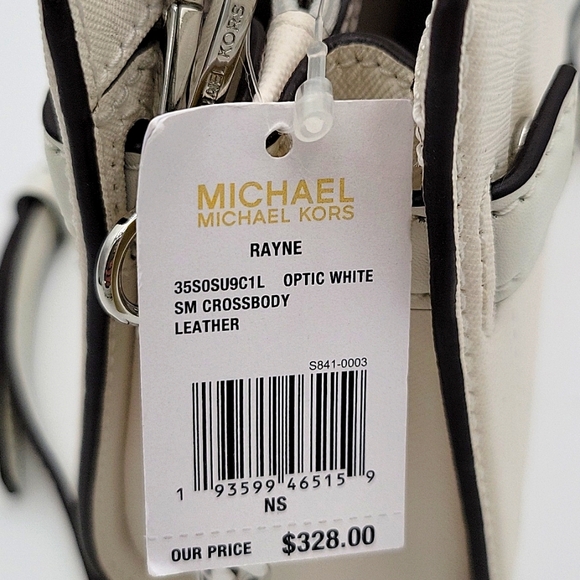 NWT Michael Kors White Crossbody Bag - Picture 9 of 12